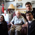 Jim Eddy with Adelaide, Cole and Guanghao